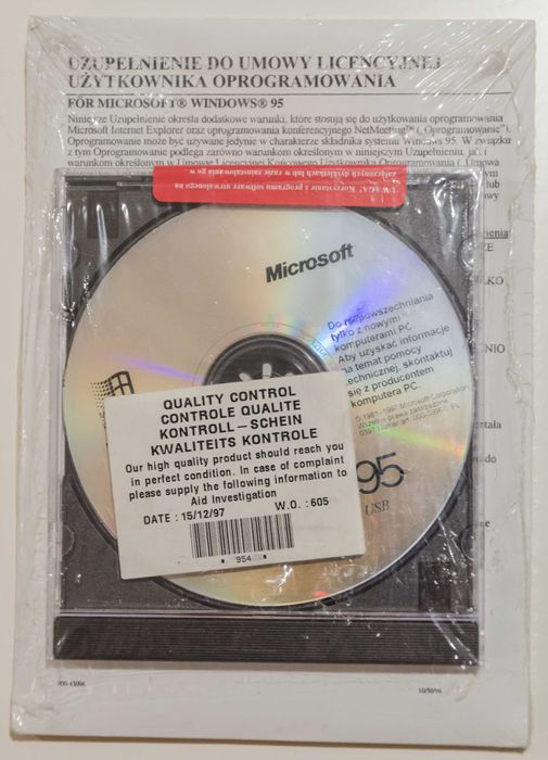 System operacyjny Microsoft Windows 95 PL OEM Nowy