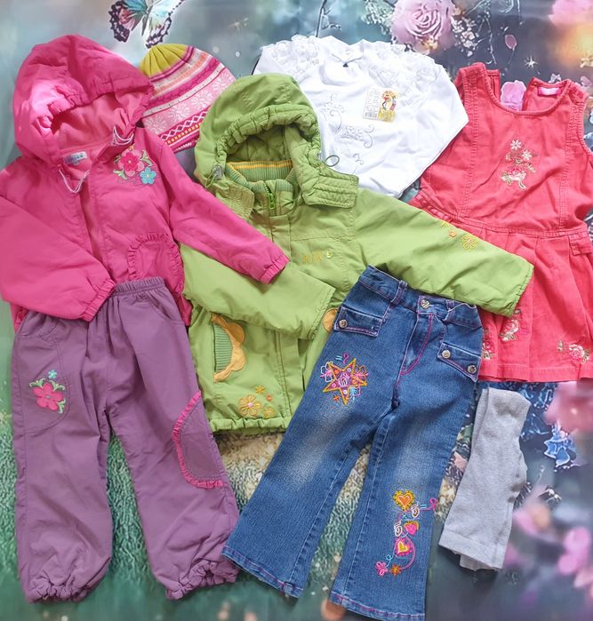 Пакет лот речей на весну на дівчинку 98