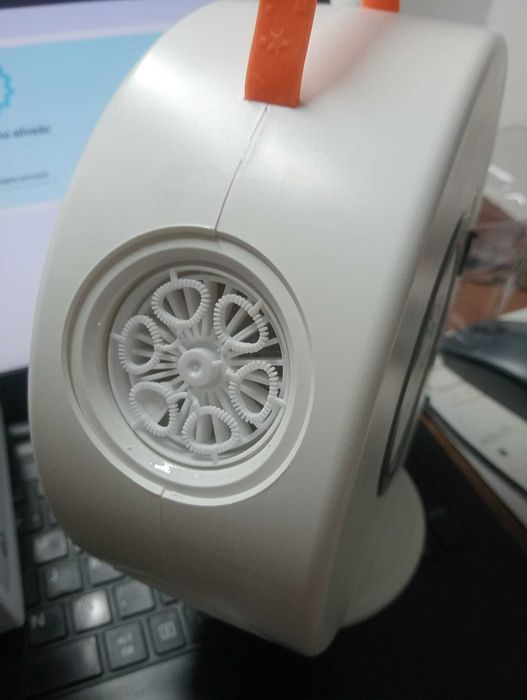 Máquina de Bolhas 360º Giratória – Kit Completo (c/ Líquido e Funil)