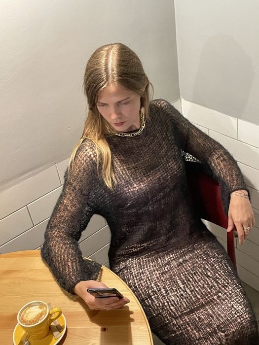 Сукня павутинка чорна мохер італійський