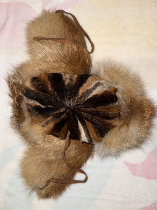 Futrzana czapka z lisa