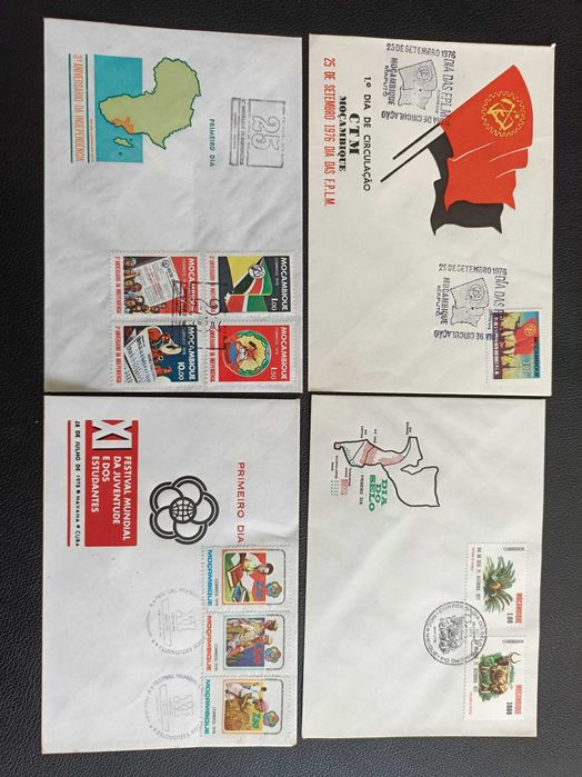 4 Envelopes Moçambique 1976-78