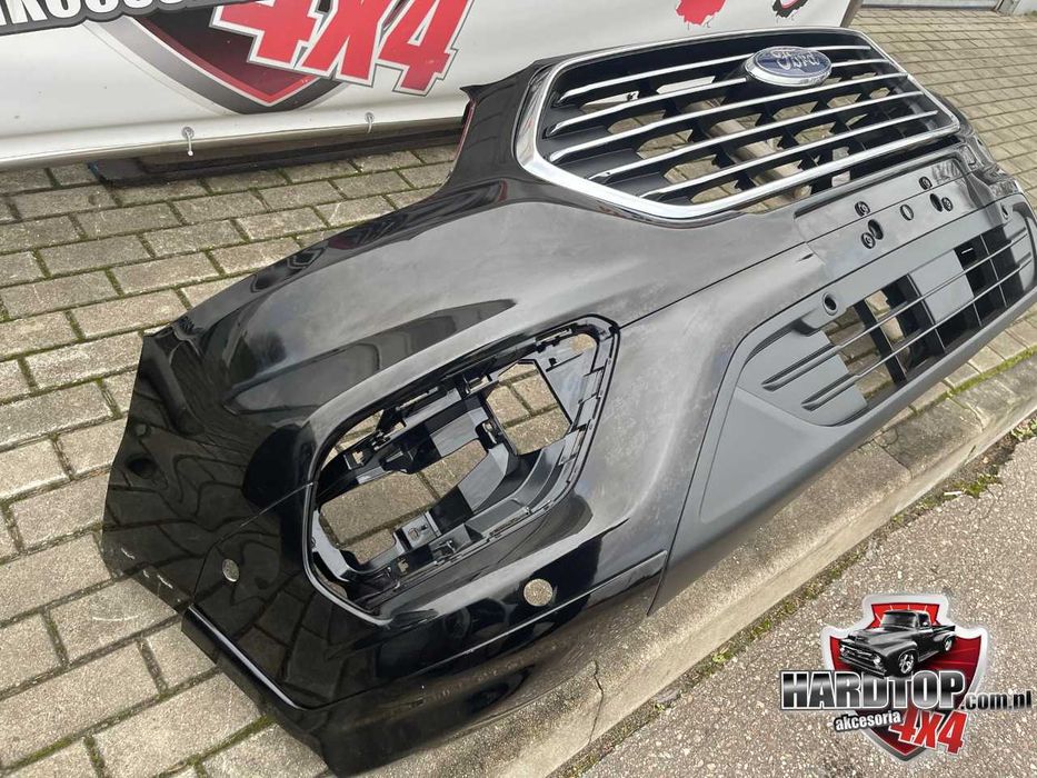 Zderzak Grill Ford Transit Custom 2018+ Przód Nowy Lift Czarny Chrom