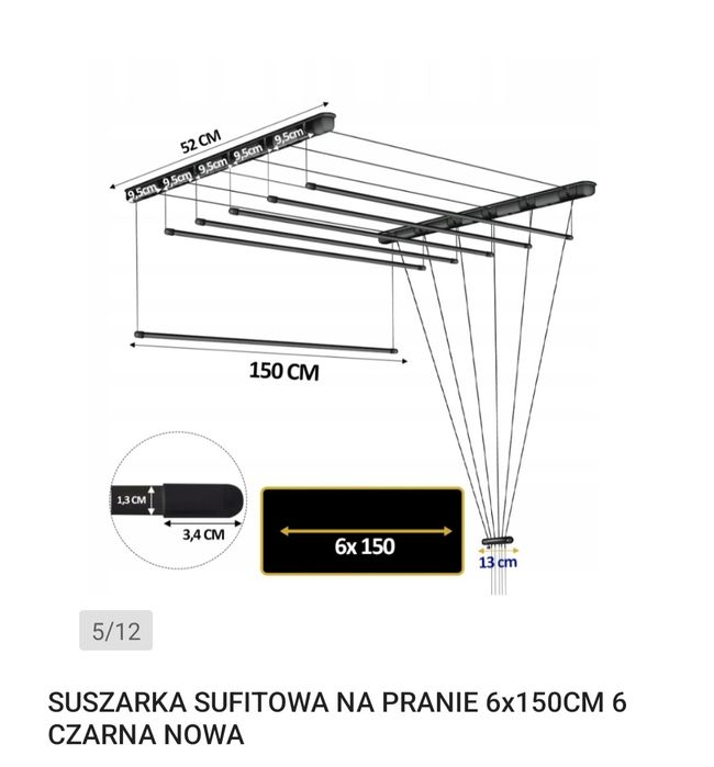 suszarka sufitowa na pranie