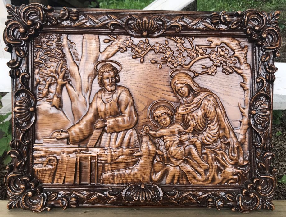 Ікона Різдво Пресвятої Богородиці Свята Родина картина деревʼяна образ