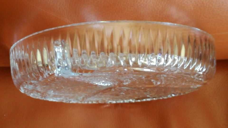 Prato redondo e ou Travessa oval vidro cristal para aperitivos