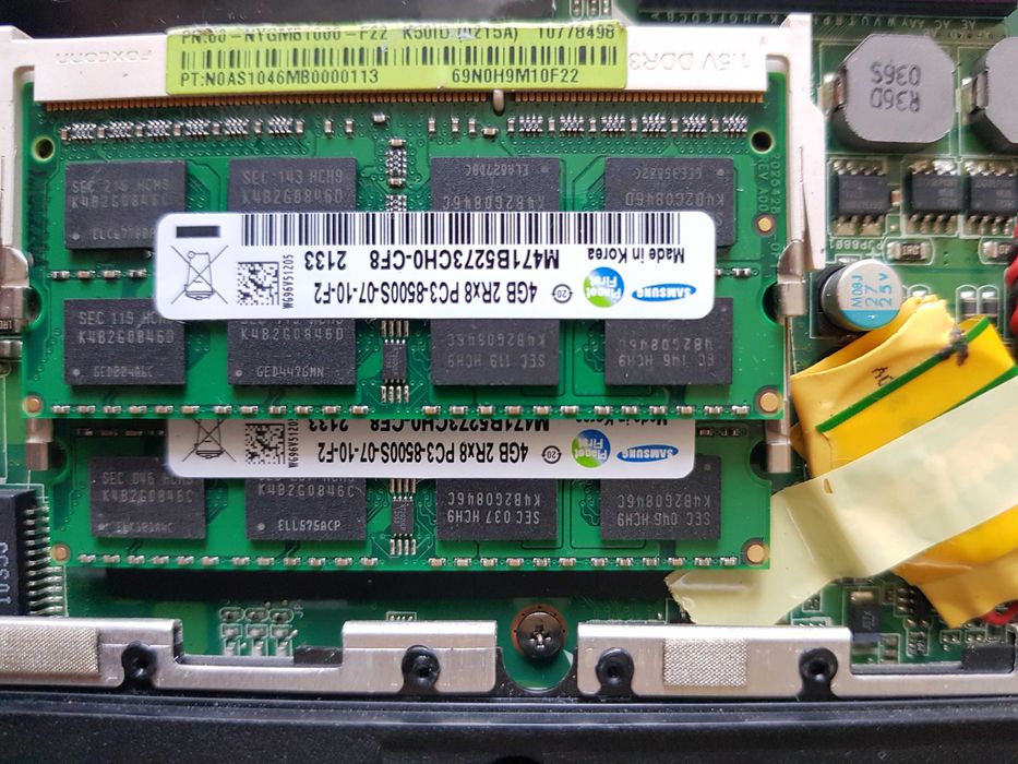 Ноутбук ASUS K50ID под разборку, 8 Гб ОЗУ, Core P9500, SSD+HDD