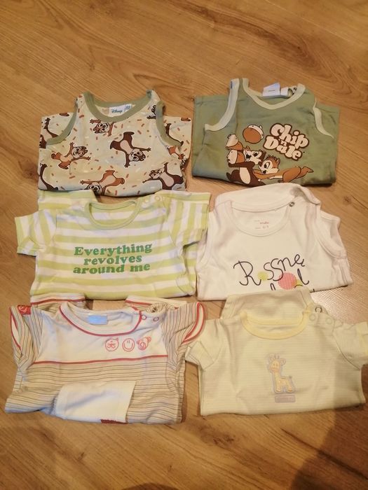 7 x Body rampersy na lato zestaw