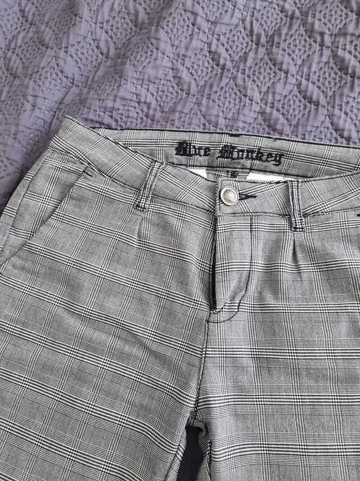 Spodnie męskie krata Blue Monkey W30 L32