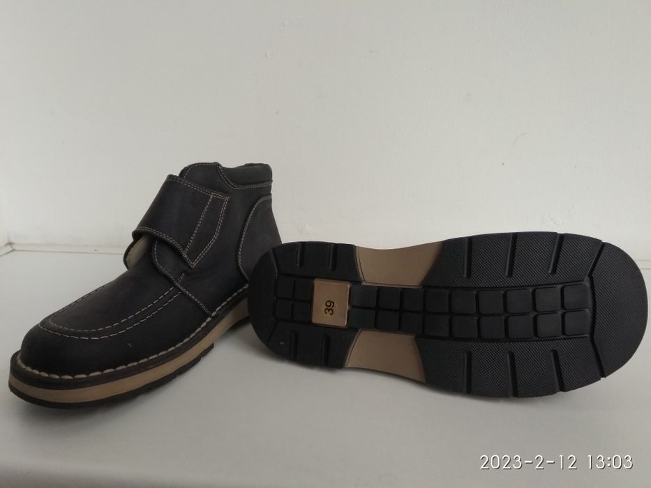 Ботинки унисекс нубук