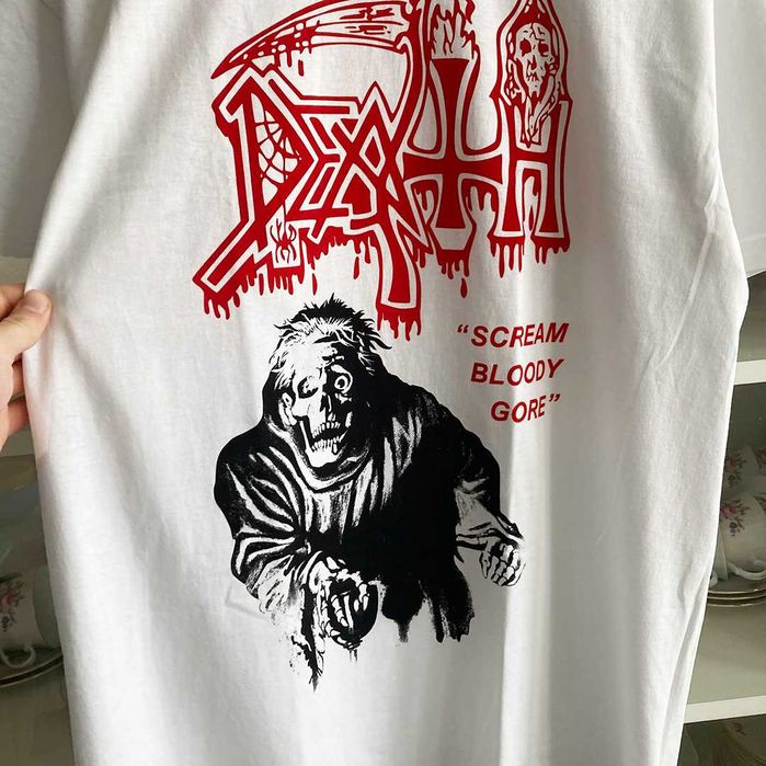 Футболка / мерч Death (біла) - S , M , L , XL ,XXL