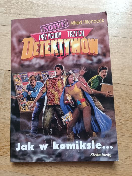 Książka Hitchock nowe przygody trzech detektywów jak w komiksie