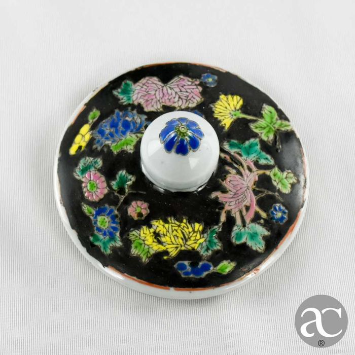 Pote de gengibre, Família Negra, Porcelana da China, circa 1960