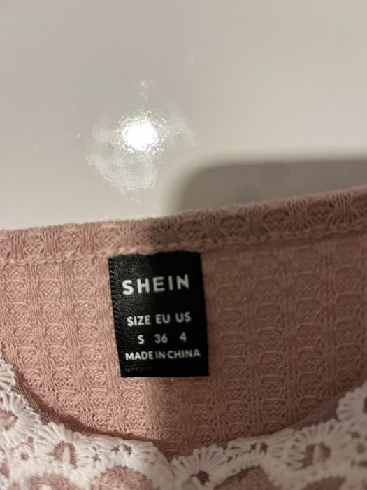 Nowa damska bluzka bez rękawów jasna różowa rozmiar S