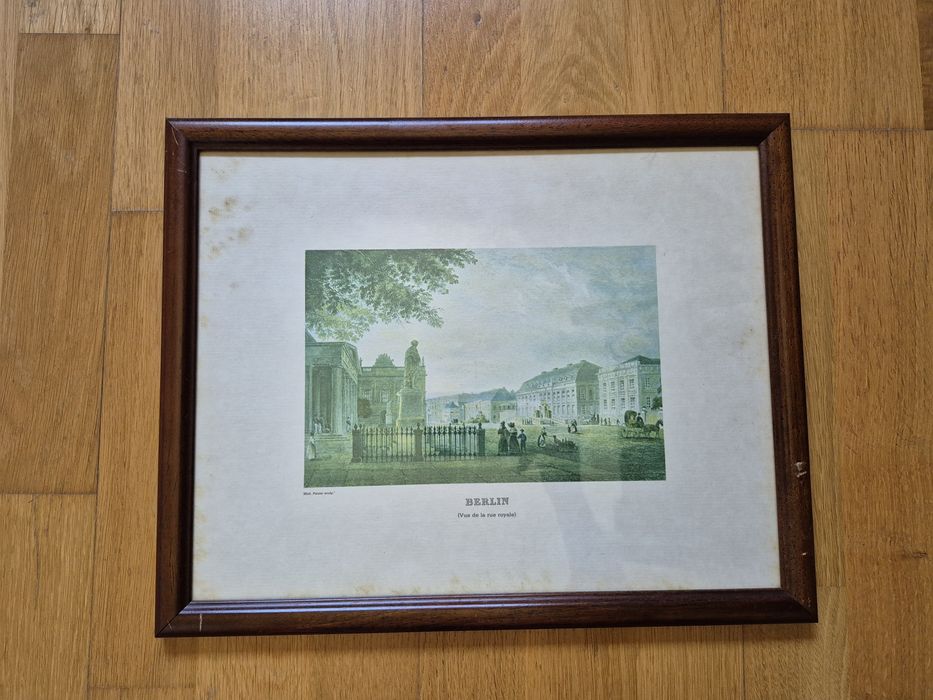 Gravura "Berlin (Vue de la rue royale)"