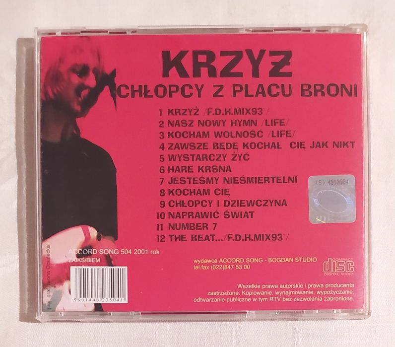 Płyta CD - Chłopcy z Placu Broni  -  Krzyż
