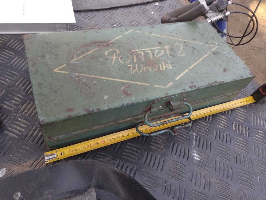 skrzynia metalowa ROMET 2 WRONKI duża sama stal