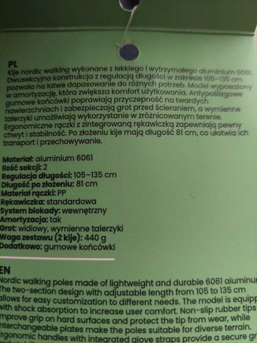 Kije nordic walking Spokey