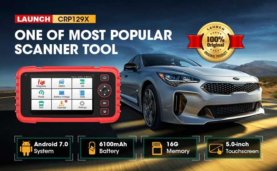 Launch CRP129X V2 Maquina Diagnostico OBD Actualizações Grátis (NOVO)