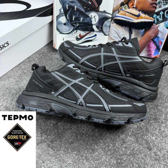 |БЕЗ ПЕРЕДПЛАТИ| Asics Gel-Venture Black Gore Tex, Термо 41-46р