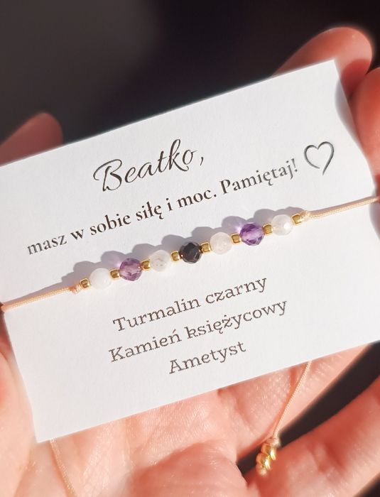 Bransoletka kamienie naturalne zamówienie