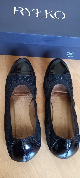Baleriny Ryłko 37,5. Stan idealny! Skóra naturalna.