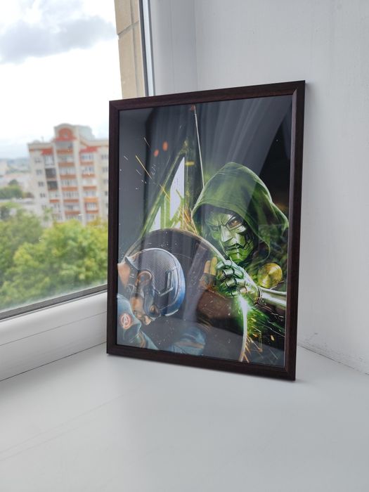 Постер А4 в рамці Spider Man, Doctor Doom
