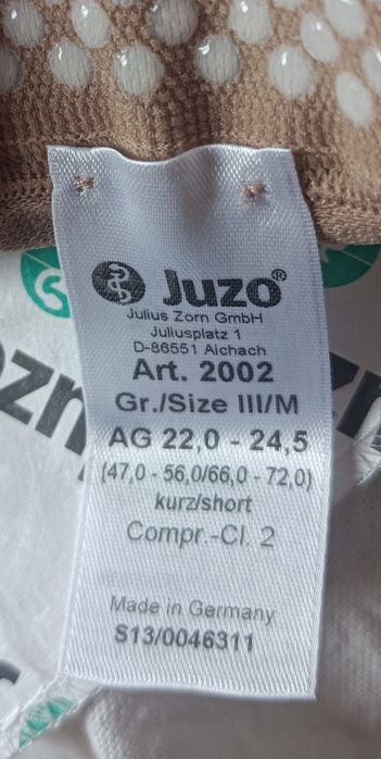 Rajstopy uciskowe Juzo III/M – klasa 1 kompresji  wersja short
