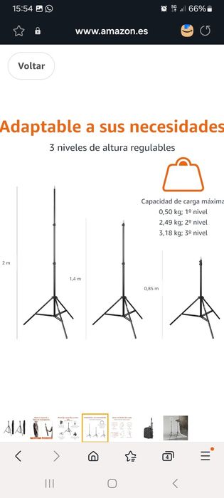 Conjunto de dois Tripés