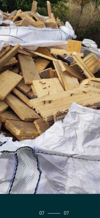 Big Bag drewno opałowe z palet, odpady  drewniane