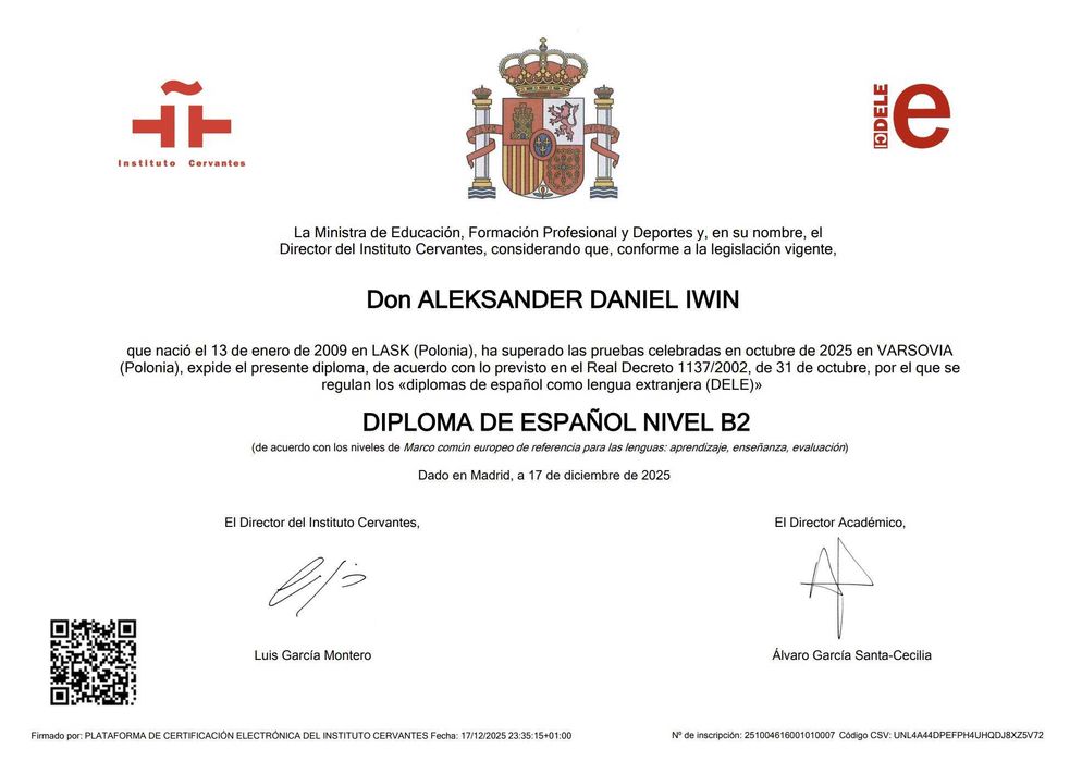 10-godzinny kurs hiszpańskiego dla 14-18-latków, koło Łodzi/Pabianic