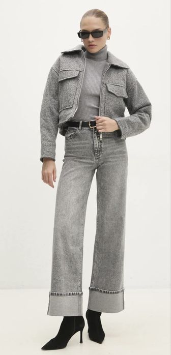 Пальто бомпер zara xs