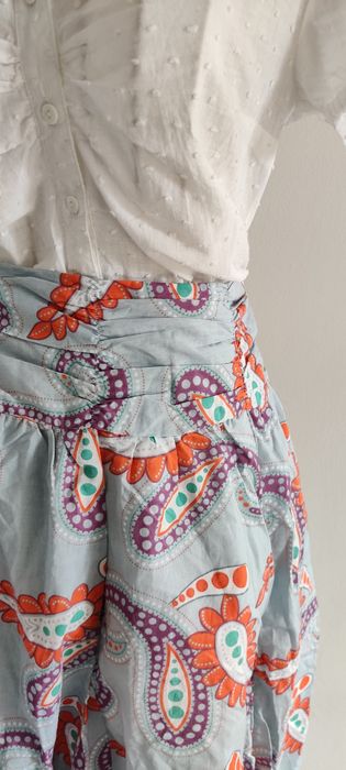 Piękna rozkloszowana spódnica z bawełny rozm s