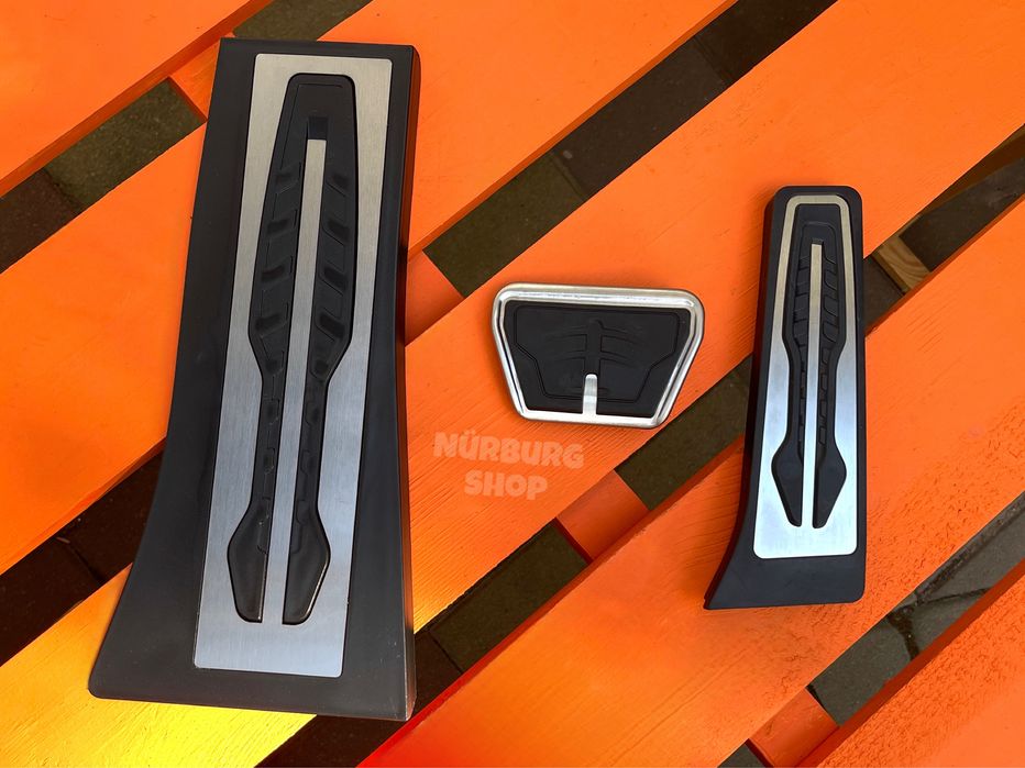 М накладки на педали в G стиле БМВ Е70 Е90 Ф01 Ф07 Ф10 Ф15 Ф30 Ф32 Ф34