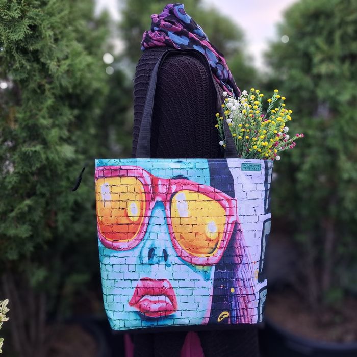 Torba szopperka duża wodoodporna handmade