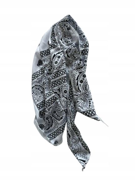 Durag Chusta Bandana na głowę Biała