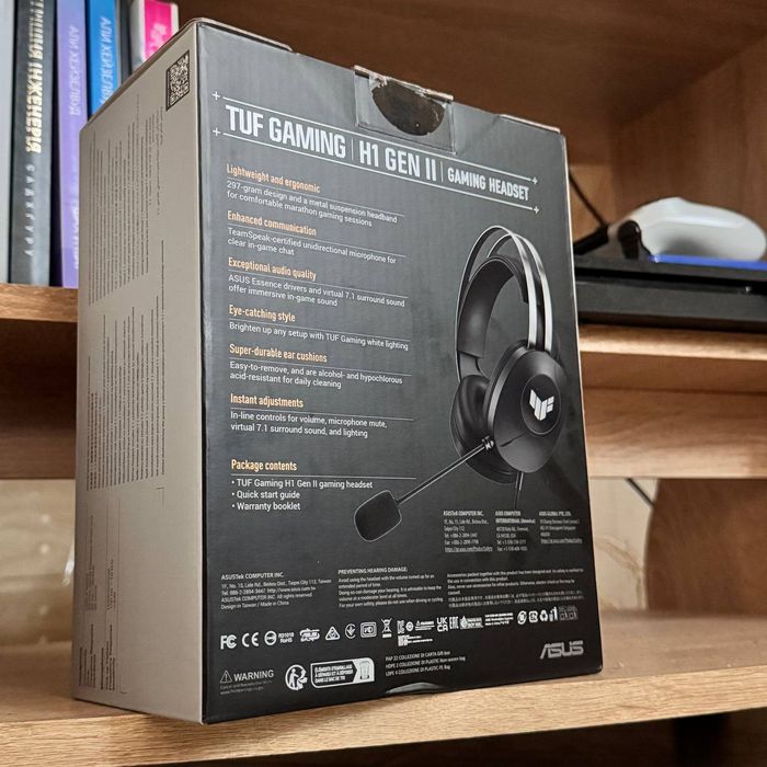 Игровые наушники ASUS TUF Gaming H1 Gen II