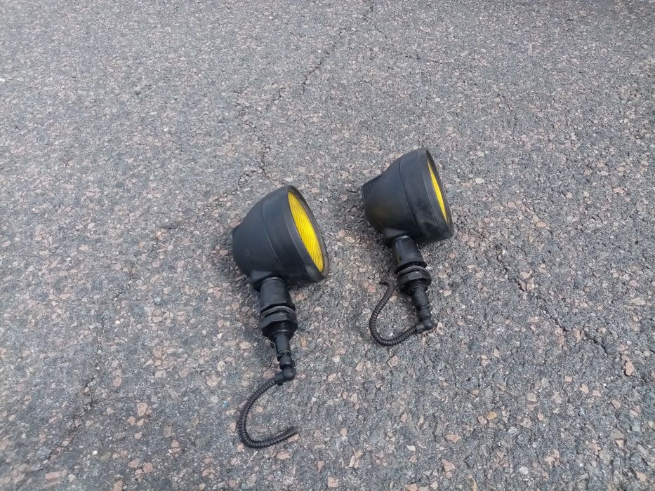 Faróis vidro amarelo 12vlt