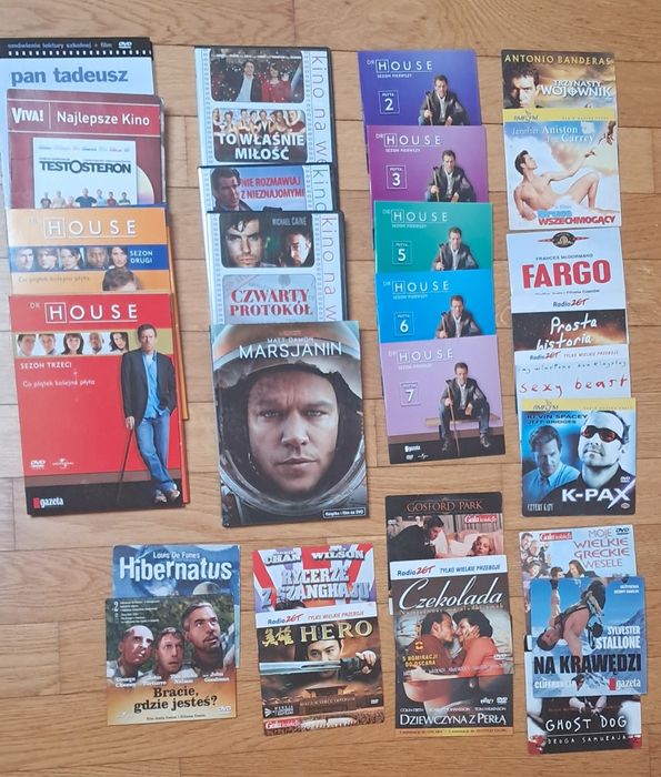 Zestaw filmów 135 tytułów DVD