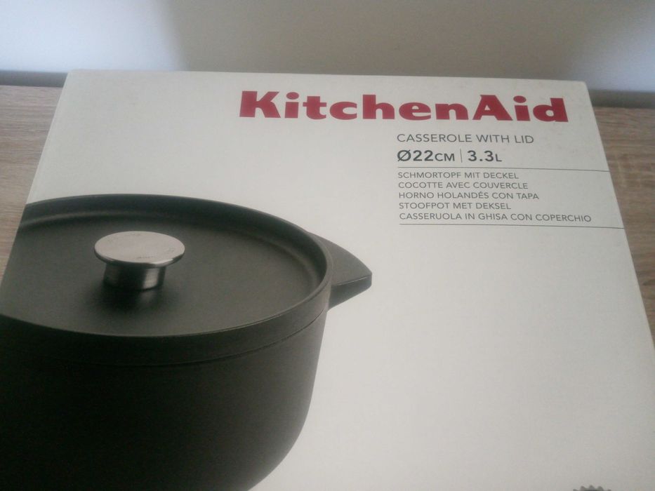 Kitchenaid casserole 22 cm/3,3l - Nova _ ferro fundido