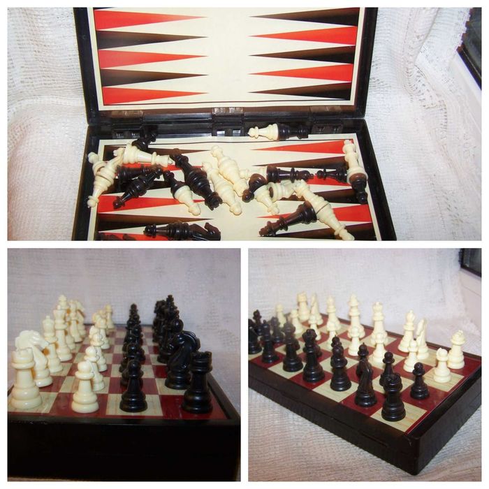 Магнитные шахматы и  деревянная шахматная доска