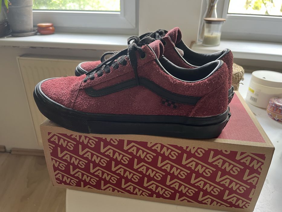 Vans Old School bordo hairy nowe 41 Pop Cush bordowe zamsz