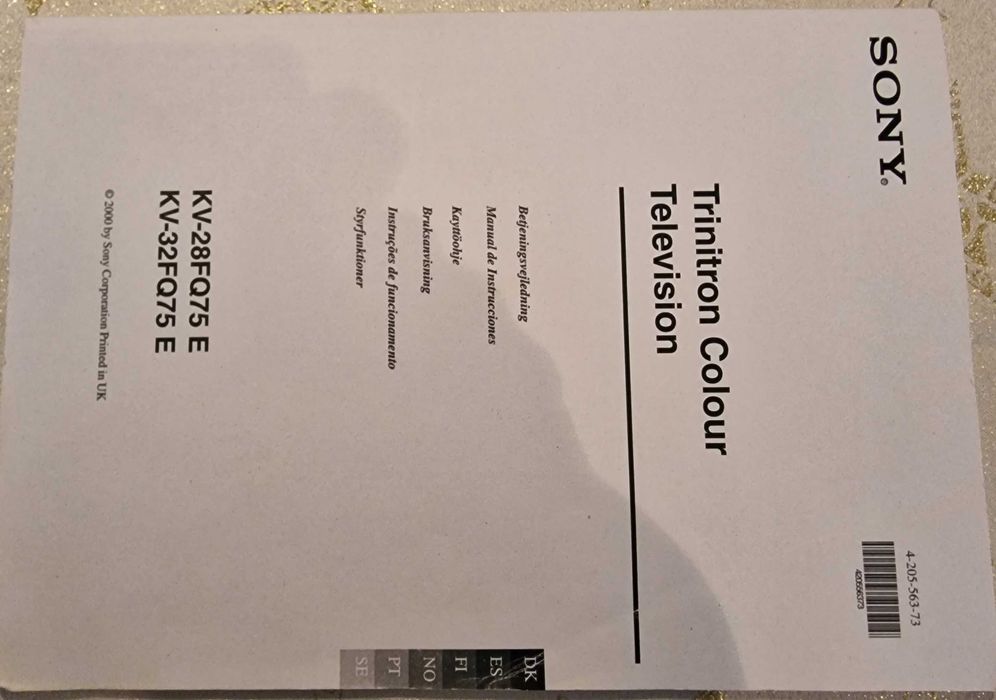 Televisão Sony KV-28FQ75E de 71 cm