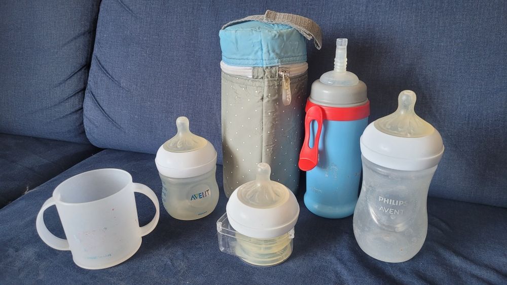 Butelki, bidon, kubek (Phillips Avent, Canpol)