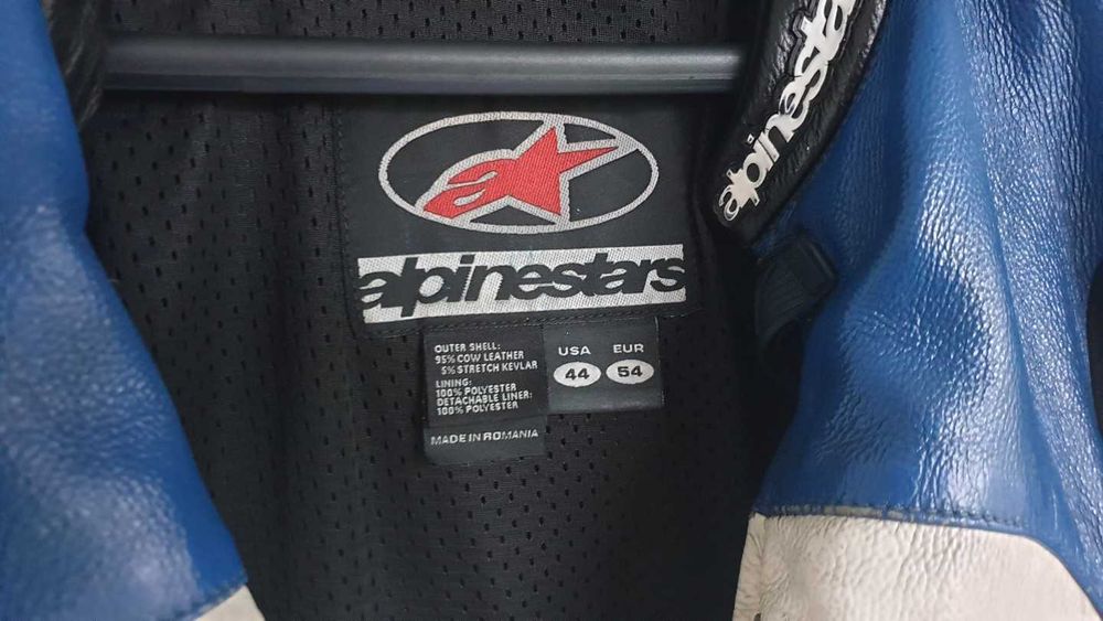 Conjunto casaco e calças em pele Alpinestars