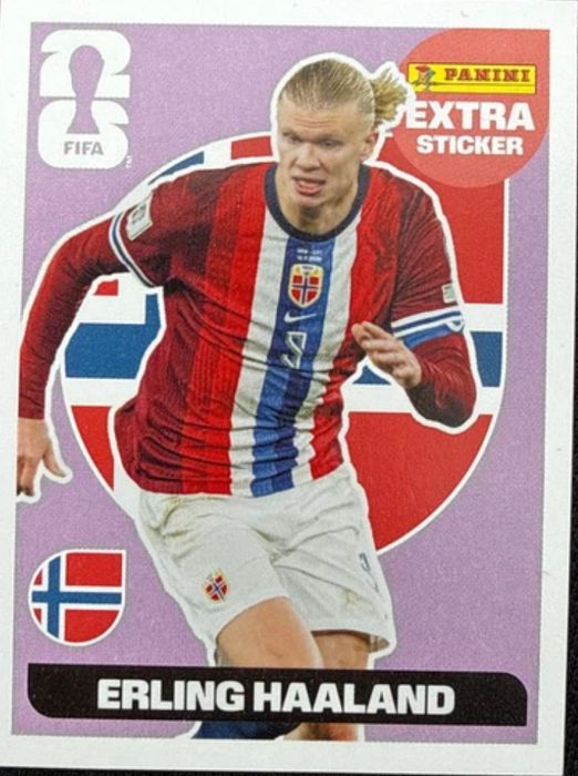Haaland Extra Sticker Panini 2026