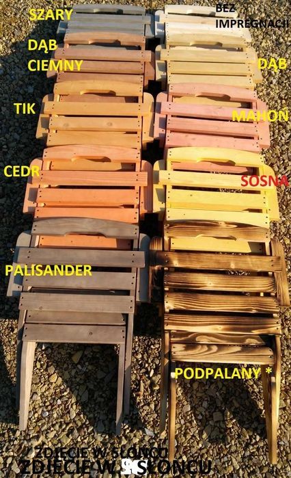 Meble ogrodowe składane, stół i 6 krzeseł, meble ogrodowe drewniane,