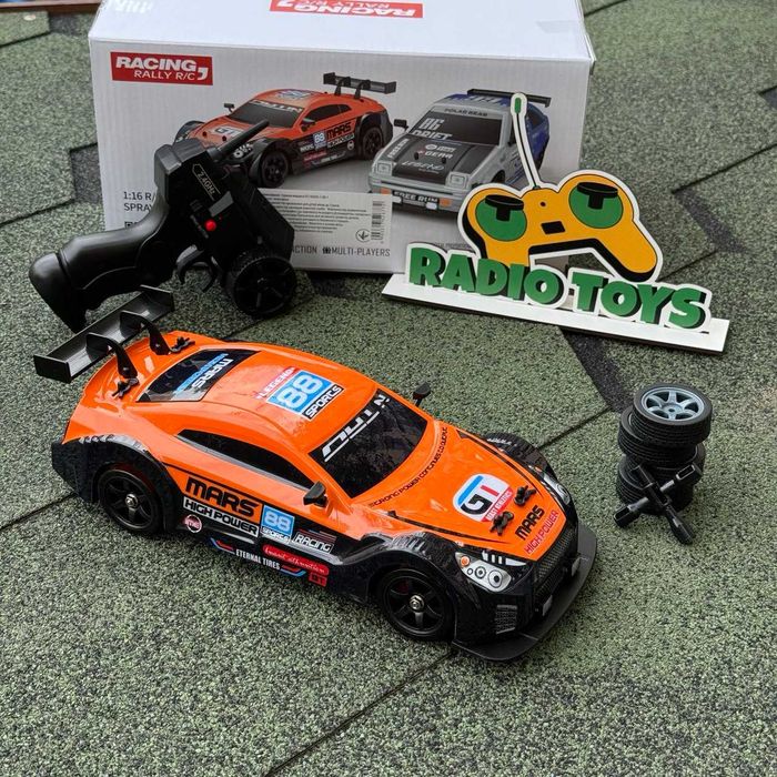 Дрифт машинка на радиоуправлении Nissan GTR Orang 1:16 4WD