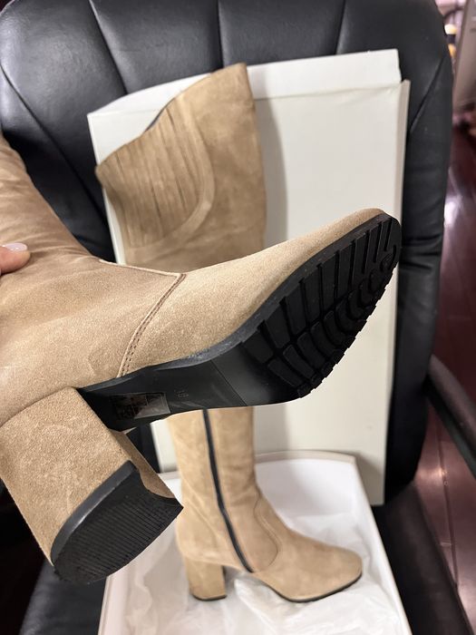 Solo Femme ботфорти натуральна замша  еврозима 35 р п