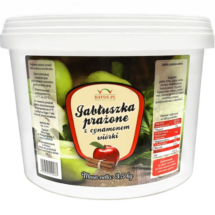 Jabłko Prażone 90% Wiórki Z Cynamonem 3,5 Kg